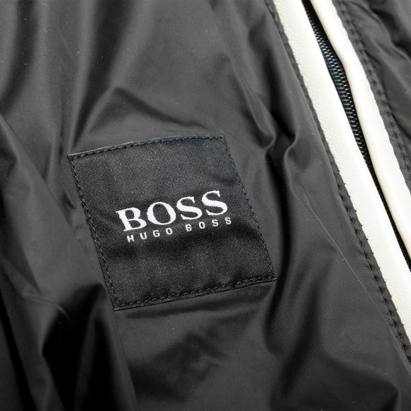 Hugo Boss Men's "Nadilo" 100% Leather Biker Jacket - Picture 7 of 7